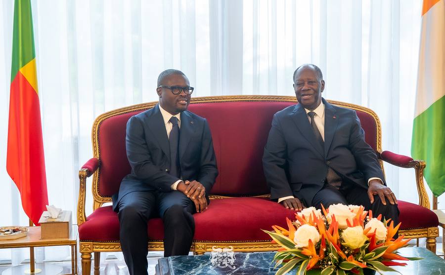 Président Romuald Wadagni et Président Alassane Ouattara à Abidjan