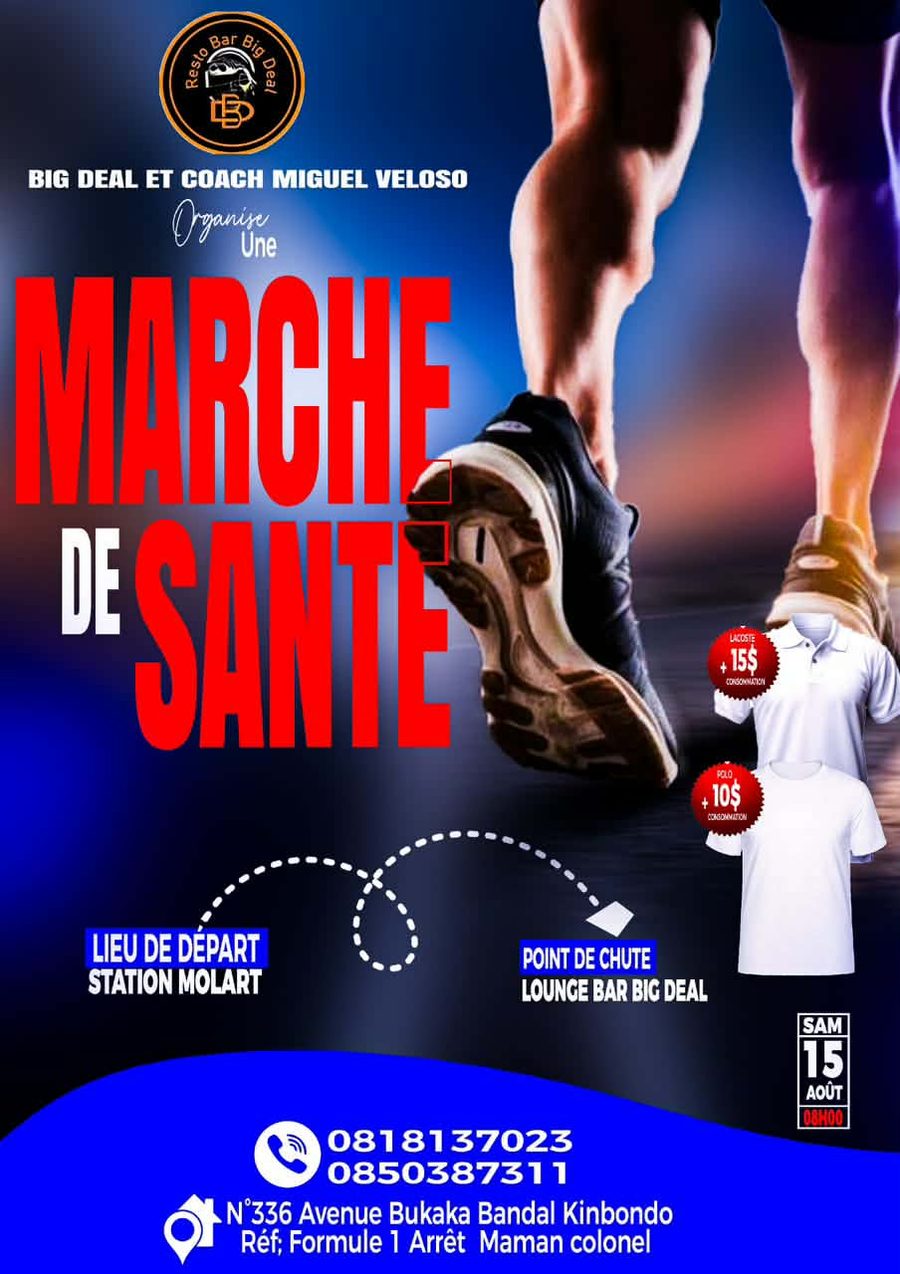 Marche de Santé — Big Deal et Coach Miguel Veloso